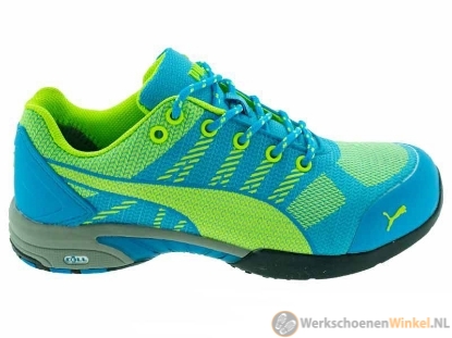 Toon details van Sportieve Werkschoenen Dames Puma Celerity Knit Blauw Laag S1P SRC puma dames