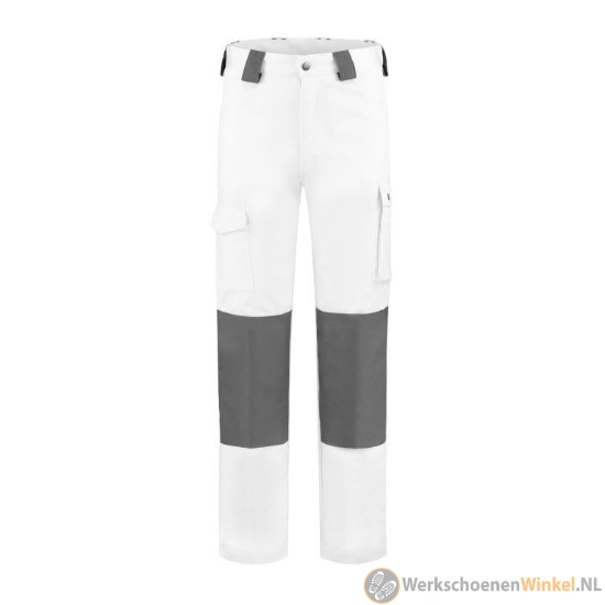 Goedkope Werkbroek Wit/Grijs