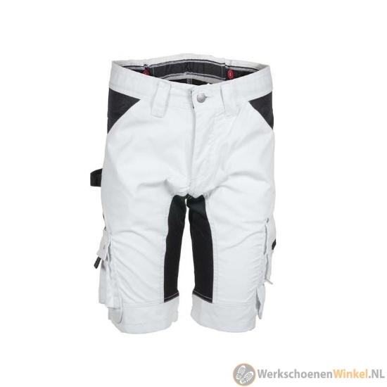 Korte werkbroek wit