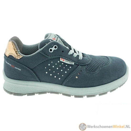 Afbeelding van Lage dameswerkschoenen Sixton Windex S3 met Alu-SXT 2.0 veiligheidsneus (optimale bescherming van tenen) - Kleur Grijs