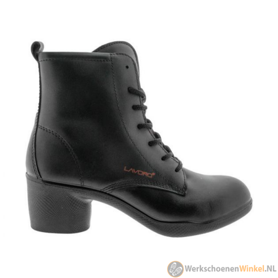 Afbeelding van Lederen Veterlaars Werkschoenen Dames Lavoro Lucy S3 SRC ESD