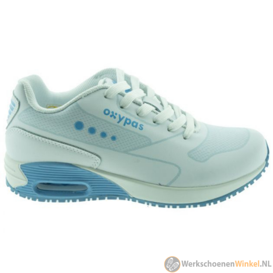 Afbeelding van Safety Jogger Ela Light Blue Dames Werkschoen Met Antislip