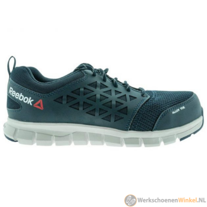 Toon details van Sportieve werkschoenen Reebok 1030 S1P met TU/TPU Revolution Excel 4.0 loopzool - Kleur Blauw Afbeeldingen van Sportieve werkschoenen Reebok 1030 S1P met TU/TPU Revolution Excel 4.0 loopzool - Kleur Blauw