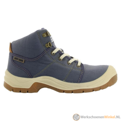 Toon details van Luchtige veiligheidsschoen Safety Jogger S1P Desert Blue met PU/PU loopzool (extra grip) Afbeeldingen van Luchtige veiligheidsschoen Safety Jogger S1P Desert Blue met PU/PU loopzool (extra grip)
