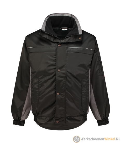 Afbeelding van Workman werkjas Combi pilot jack met Multi-Pocket (meerdere zakken) - Kleur Zwart/Grijs