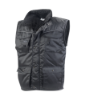 Afbeelding van Bodywarmer met bontvoering Zwart Werkjas