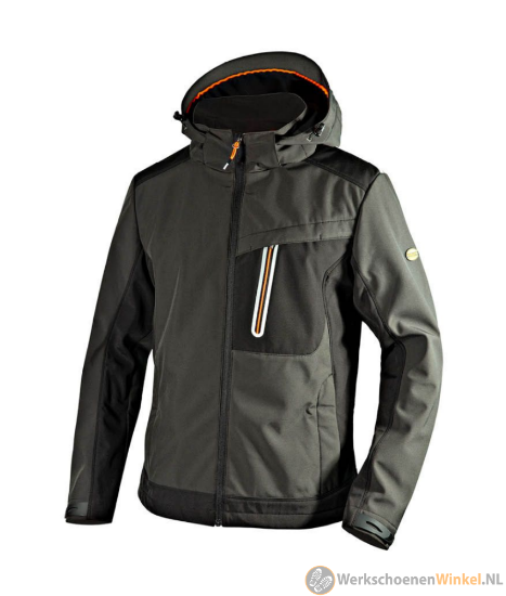Afbeelding van Softshelljas GEOX Diadora Carbon asfalt