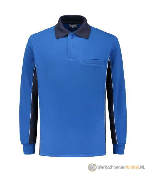 Afbeelding van Comfortabele Sportieve Blauw/Navy Polosweater Workman