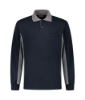 Afbeelding van Comfortabele Sportieve Grijs/Navy Polosweater Workman
