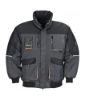 Afbeelding van Multifunctionele Terratrend Werkjas 4629 met gewatteerd materiaal (extra warmte) - Kleur Grijs/Oranje