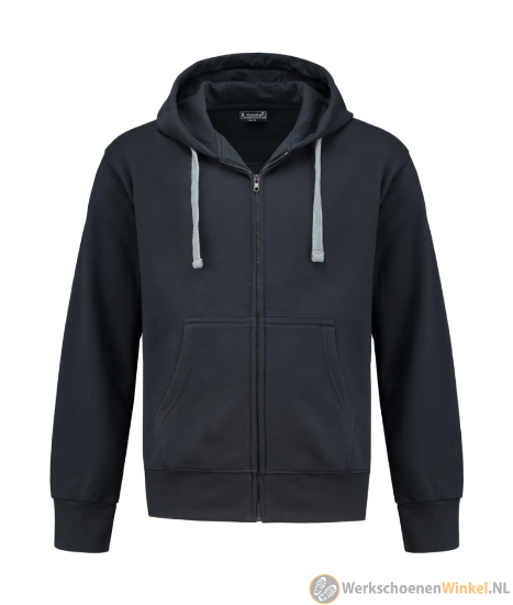 Afbeelding van Stoere Hooded Sweatvest  Workman Zwart