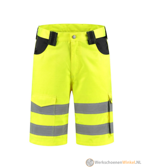 Afbeelding van Korte Werkbroek met Reflectie (geel)