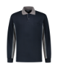 Afbeelding van Comfortabele Sportieve Zwart/Grijs Polosweater Workman