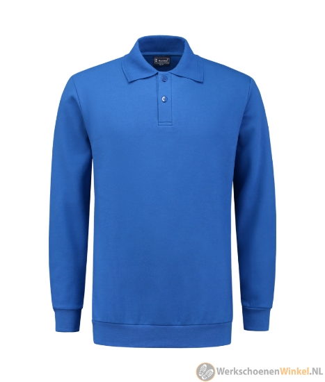 Afbeelding van Luxe Sterke Blauw Polo Werksweater Workman
