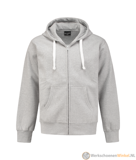 Afbeelding van Stoere Hooded Sweatvest Grijs Workman