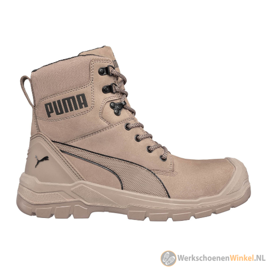 Afbeelding van Stevige & Robuuste Extra Hoge Puma Werkschoenen S3 Beige