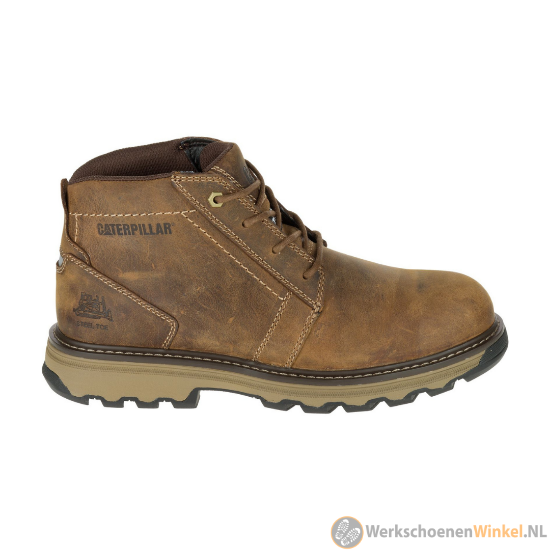 Afbeelding van Stijlvolle Bruine Werkschoenen Cat Parker S1P