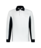 Afbeelding van Comfortabele Sportieve Wit/Grijs Polosweater Workman