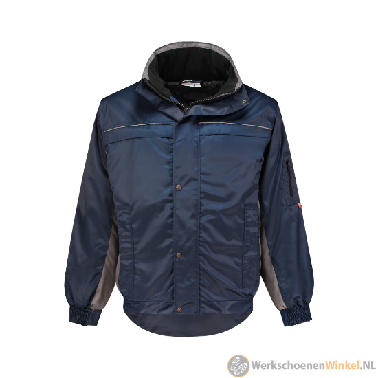 Afbeelding van Werkjas Combi Pilot Jack marineblauw/grijs