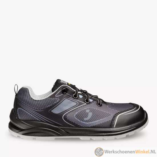 Afbeelding van Lichte werkschoenen Safety Jogger Low S1P met 3D-Mesh binnenvoering (extra circulatie) - Kleur Grijs