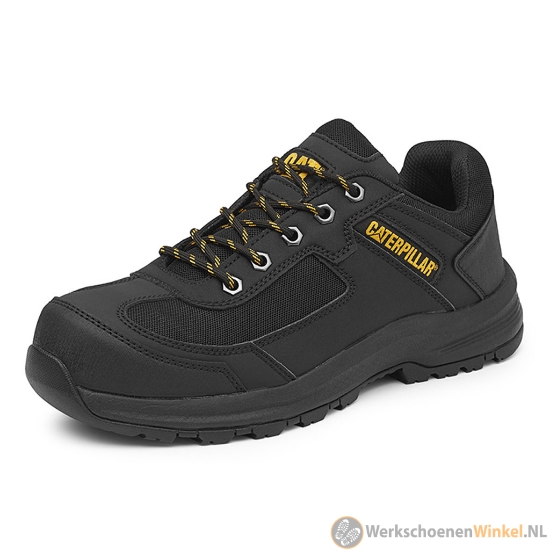 Afbeelding van Hittebestendige werkschoenen S1P Cat Elmore met stalen neus en zool voor langdurig gebruik (antislip) - Kleur Zwart