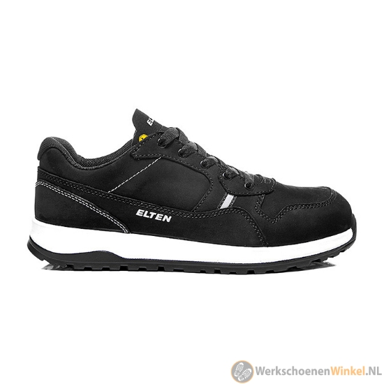 Afbeelding van Lage sportieve werkschoenen Elten Journey Black S3 met schokdemping (ESD)