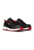 Afbeelding van Lage sportieve veiligheidsschoenen S3 Redbrick Pulse (met overneus) - Kleur Zwart/Rood