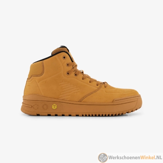 Afbeelding van Lichtgewicht Halfhoge Werkschoenen S1P ToTectors Denton Wheat Met Aluminium Veiligheidsneus (Bestand Tegen Impact Tot 200 Joule)