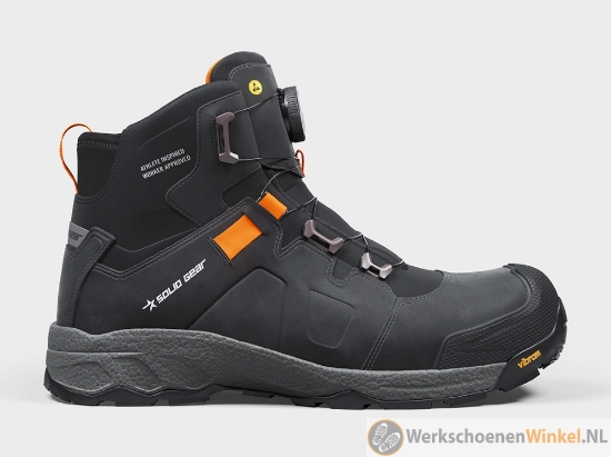 Afbeelding van Topkwaliteit werkschoenen S3S Solid Gear Vapor 3 halfhoog met LGW-Leer (Scheurvaste materialen)