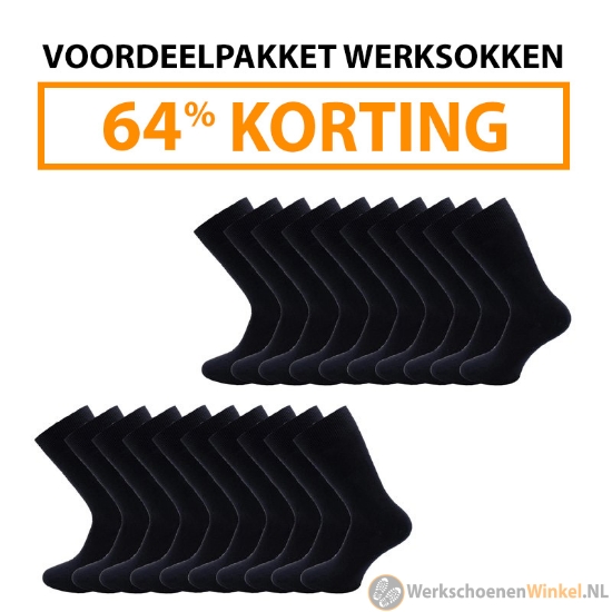 Afbeelding van Werksokken 25x paar voordeelbundel