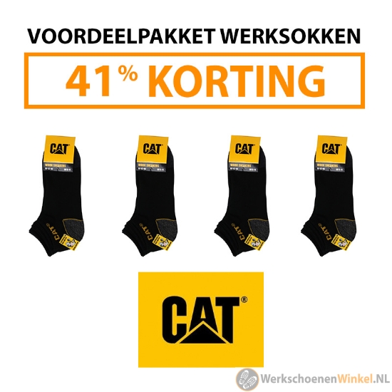 Afbeelding van Sneaker Werksokken Caterpillar Enkelmodel 12x paar voordeelbundel