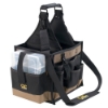 Afbeelding van Professionele gereedschapsdrager large met onderdelenbox (riem voor elektrische tape) kleur zwart