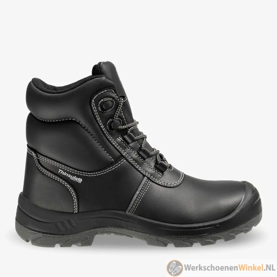 Afbeelding van Stevige werkschoenen Safety Jogger Aras S3 met Nappa Action-leer (slijtvast) - Kleur Zwart