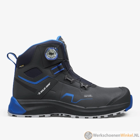 Afbeelding van Sportieve werksneakers Solid Gear Sonar S3 MID Blue ESD met slijtvaste Cordura bovenwerk (waterafstotend)