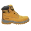Afbeelding van Stevige werkschoenen DeWALT Titanium High S3 SRA met waterdichte leren schacht - Kleur Camel