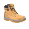 Afbeelding van Stevige werkschoenen DeWALT Titanium High S3 SRA met waterdichte leren schacht - Kleur Camel