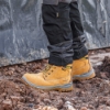 Afbeelding van Stevige werkschoenen DeWALT Titanium High S3 SRA met waterdichte leren schacht - Kleur Camel
