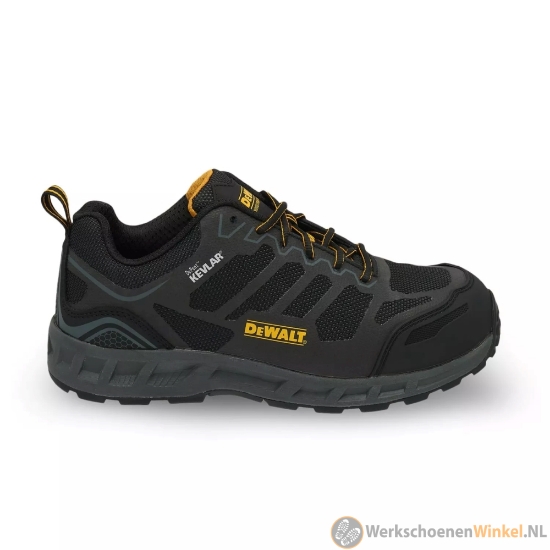 Afbeelding van Sportieve werksneakers DeWALT Crossfire Low Black S3 SRA met slijtvaste kevlar schacht (voor intensief gebruik)