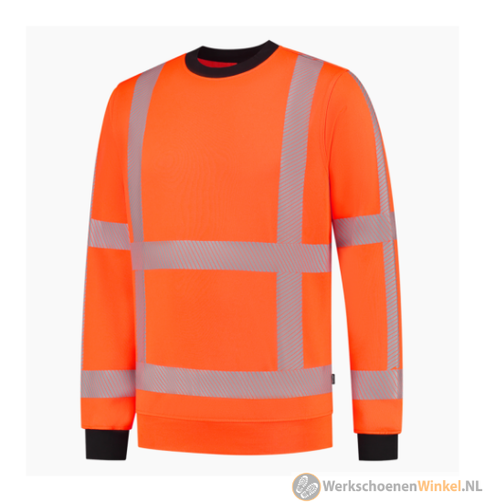 Afbeelding van Tricorp reflecterende RWS Revisible sweater met American fleece voering (extra warm) - Kleur Fluor Oranje