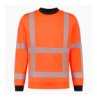 Afbeelding van Tricorp reflecterende RWS Revisible sweater met American fleece voering (extra warm) - Kleur Fluor Oranje