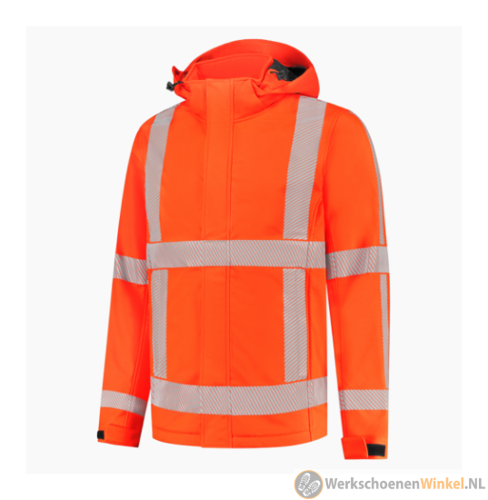 Afbeelding van Duurzame Softshell RWS Tricorp Revisible met Durable Water Repellent finish (weerbestendig) - Kleur Fluor Oranje