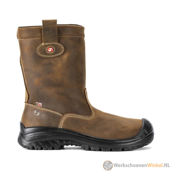 Afbeelding van Waterdichte werklaarzen Sixton Montana bruin 23 S3 met wolvoering (ademend en vochtafvoerend)