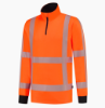 Afbeelding van Zichtbare RWS Tricorp Sweater Zip Revisible met ademend mesh - Kleur Fluor Oranje