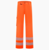 Afbeelding van Reflecterende werkbroek Twill Stretch RWS Revisible met 4-way stretch - Kleur Fluor Oranje