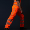 Afbeelding van Reflecterende werkbroek Twill Stretch RWS Revisible met 4-way stretch - Kleur Fluor Oranje