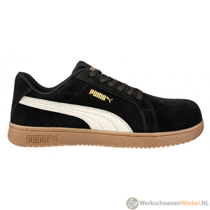 Toon details van Metaalvrije werksneaker Puma 64.440 Iconic Low S1PL SR ESD (lichte beveiliging) Afbeeldingen van Metaalvrije werksneaker Puma 64.440 Iconic Low S1PL SR ESD (lichte beveiliging)