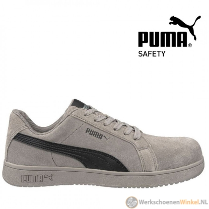 Toon details van Perforatiebestendige werksneakers Puma 64.441 Iconic Stone Low S1PL (metaalvrij) Afbeeldingen van Perforatiebestendige werksneakers Puma 64.441 Iconic Stone Low S1PL (metaalvrij)