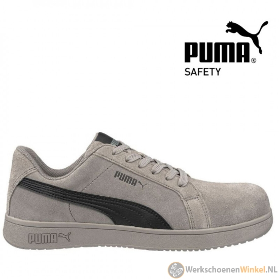 Afbeelding van Perforatiebestendige werksneakers Puma 64.441 Iconic Stone Low S1PL (metaalvrij)
