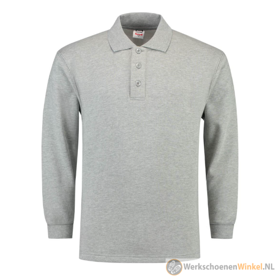 Afbeelding van Comfortabele American fleece polosweater (kleurvast)