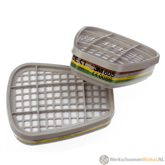 3M 6059D Gas- en dampfilter ABEK1, 2 stuks